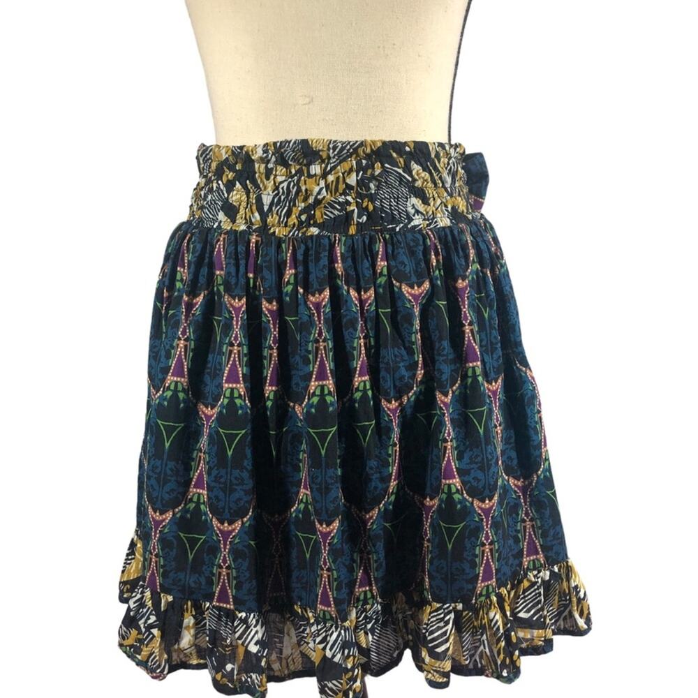 Anthropologie let me be belted lined skirt small